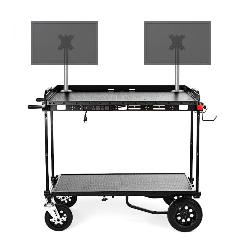 LAVA CART EGON 40 Inch Shelf on RocknRoller !2 Stealth. Production Camera Cart 